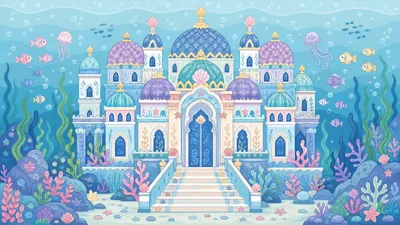 Ornate Pastel Underwater Palace Domes Abstract Wallpaper 4K 3840x2160 4k, Ultra, Hd, Pc, Desktop, Wallpaper, And, Background, Ornate, Pastel, Underwater, Palace, White, Ultrawide