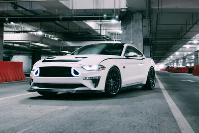 White Mustang Rtr Muscle Car Cars Wallpaper 4K 3000x2001 White, Ford, Mustang, Rtr, Gt-r, Muscle, Car, Parked, Underground, Garage, Showcased, Sleek, Gray, Landscape, QHD