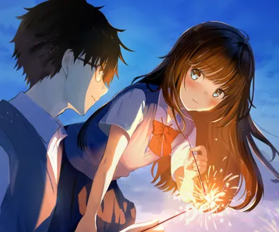 Anime Couple Abstract Wallpaper 4K, Abstract category