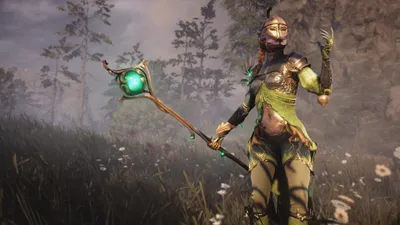Sleek Soulframe Wallpaper Games Wallpaper 4K 3840x2160 Soulframe, Video, Game, 4k, Ultra, Hd, Pc, Wallpaper, Druidic, Armored, Warrior, Green, Gray, Ultrawide