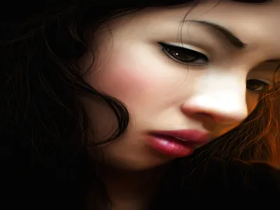 Epic Artistic Wallpaper Black/Dark Wallpaper 4K 1600x1200 Hd, Artistic, Wallpaper, Of, A, Woman's, Face, With, Woman, 039, Thoughtful, Expression, White, Gray, Landscape
