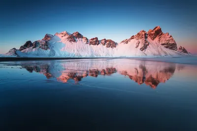 Vivid Majestic Wallpaper Nature Wallpaper 4K 2048x1365 Hd, Desktop, Wallpaper, Featuring, The, Majestic, Vestrahorn, Mountain, Iceland, Mirrored, Beautifully, Tranquil, Brown, Green, Ultrawide, Full HD