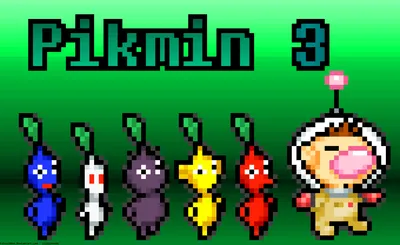 Bit Pikmin Characters Wallpaper 4K, Abstract category