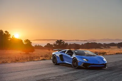 Dark Blue Wallpaper Cars Wallpaper 4K 1920x1280 Blue, Lamborghini, Aventador, Sv, Supercar, Driving, On, A, Road, Sunset, Captured, High-definition, Gray, Landscape, Full HD