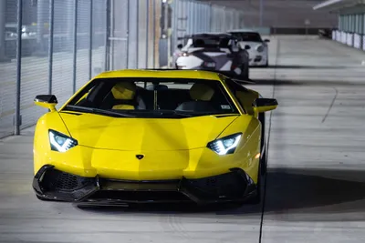 Moody Front Wallpaper Cars Wallpaper 4K 6000x4000 Front, View, Of, A, Yellow, Lamborghini, In, Lit, Tunnel, High-detail, Ultra, Desktop, Gray, Landscape, 4k