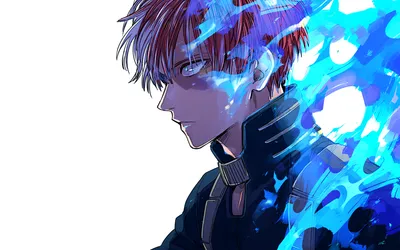 Shoto Todoroki Hero Abstract Wallpaper 4K 1920x1200 Hd, Wallpaper:, Featuring, Shoto, Todoroki, From, My, Hero, Academia, His, Distinct, Two-toned, White, Gray, Ultrawide, Full HD