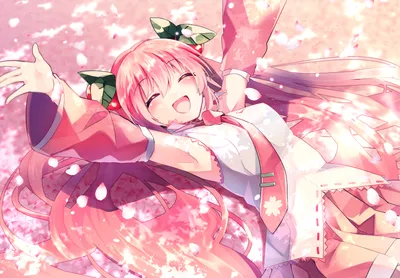 Hatsune Miku Vibrant Abstract Wallpaper 4K 2455x1706 Hatsune, Miku, In, Vibrant, Pink, Hues, Surrounded, By, Cherry, Blossoms, Featured, Anime-style, White, Landscape, Full HD