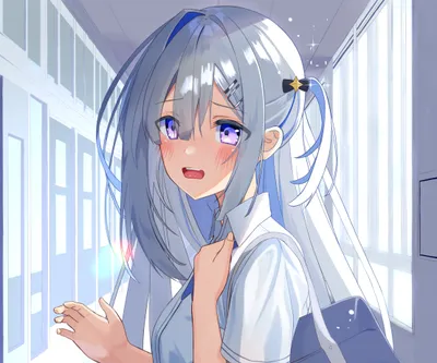 Bright Hololive Wallpaper Abstract Wallpaper 4K 2220x1850 Hd, Pc, Desktop, Wallpaper/background:, Of, Hololive, Virtual, Youtuber, Amane, Kanata, Anime, Portrait, White, Square, Full HD