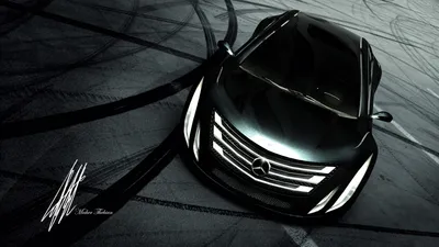 Radiant Sleek Wallpaper Cars Wallpaper 4K 1920x1080 Sleek, Mercedes, Concept, Car, With, Illuminated, Grille, And, Headlights, Set, Against, Tire, White, Gray, Ultrawide, Full HD
