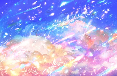 Sleek Vibrant Wallpaper Nature Wallpaper 4K 1920x1250 A, Vibrant, Anime-style, Hd, Desktop, Wallpaper, Featuring, Fantastical, Scene, Colorful, Clouds, Dynamic, White, Pink, Orange, Ultrawide, Full HD