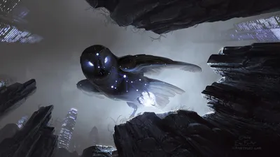 Vivid Dark Wallpaper Fantasy Wallpaper 4K 1920x1080 A, Dark, Fantasy-themed, Hd, Wallpaper, Featuring, Mystical, Owl, Gliding, Through, Surreal, Environment, Gray, Ultrawide, Full HD
