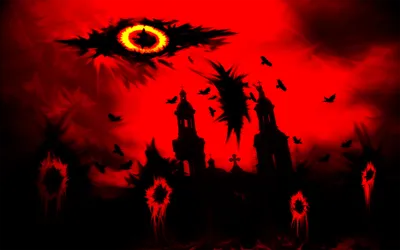 Bright Artistic Wallpaper Black/Dark Wallpaper 4K 2560x1600 Hd, Artistic, Wallpaper, Featuring, A, Dark, Apocalyptic, Scene, Church, Silhouette, Fiery, Black, Red, Ultrawide, QHD