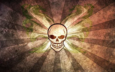 Sleek Dark Wallpaper Black/Dark Wallpaper 4K 1920x1200 A, Dark, Striking, Hd, Wallpaper, Featuring, Centered, Skull, Against, Textured, Radial, Lines, Gray, Ultrawide, Full HD