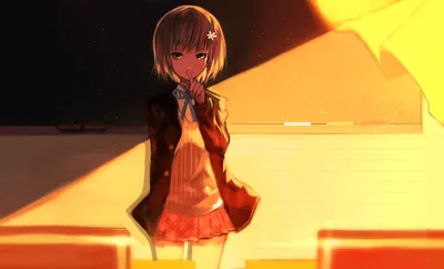 Dreamy Classroom Wallpaper Abstract Wallpaper 4K 4792x2894 Classroom, Short, Hair, Sunlight, Anime, Original, Hd, Desktop, Black, Orange, White, Ultrawide, 4k