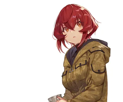 Kurena Kukumila Anime Eighty Six Abstract Wallpaper 4K 3347x2789 Kurena, Kukumila, From, Anime, Eighty, Six, Red-haired, Young, Woman, Brown, Military, White, Square, QHD