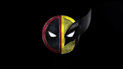 Vivid Combined Wallpaper Black/Dark Wallpaper 4K 3840x2160 Hd, Desktop, Wallpaper, Featuring, A, Combined, Logo, Of, Deadpool, Wolverine, Black, White, Yellow, Ultrawide, 4k