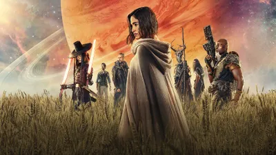 Rebel Moon Cloaked Space Wallpaper 4K 3840x2160 Rebel, Moon, 4k, Ultra, Hd, Pc, Desktop, Wallpaper/background:, Cloaked, Woman, Wheat, Field, Orange, Purple, Ultrawide
