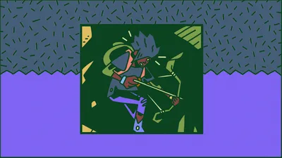 Stylized Illustration Character Game Grounded Games Wallpaper 4K 1920x1080 Stylized, Illustration, Of, A, Character, From, The, Game, Grounded, Depicted, Action, Desktop, Orange, Purple, Ultrawide, Full HD