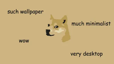 Minimalist Doge Meme Playful Text Minimal Wallpaper 4K 1920x1080 Hd, Desktop, Wallpaper, Featuring, A, Minimalist, Doge, Meme, Playful, Text, Captions, Like, Gray, Ultrawide, Full HD