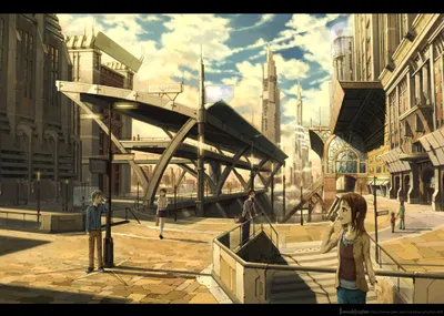 Bold Anime Wallpaper World Wallpaper 4K 2322x1654 Hd, Anime, Cityscape, Wallpaper, Showcasing, Detailed, Urban, Architecture, Characters, Bustling, City, Environment, White, Landscape, Full HD