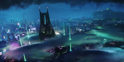 Moody Futuristic Wallpaper World Wallpaper 4K 3000x1500 Futuristic, Sci‑fi, Cityscape, At, Night, With, Towering, Skyscrapers, Glowing, Neon, Lights, Captured, Brown, Ultrawide, QHD