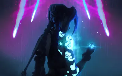 Dreamy Jinx Wallpaper Abstract Wallpaper 4K 1920x1200 Hd, Desktop, Wallpaper, Featuring, Jinx, From, The, Tv, Show, Arcane, League, Legends, Brown, Ultrawide, Full HD