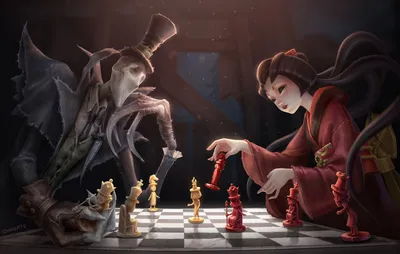 Dark Depicting Wallpaper Games Wallpaper 4K 1920x1220 Hd, Desktop, Wallpaper, Depicting, An, Intense, Chess, Game, Between, Eerie, Dark, Creature, Gray, White, Ultrawide, Full HD