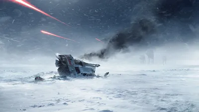Epic Star Wallpaper Space Wallpaper 4K 1920x1080 Hd, Wallpaper, Of, Star, Wars, Battlefront, Featuring, A, Crashed, Destroyer, Snowy, Planet, White, Ultrawide, Full HD