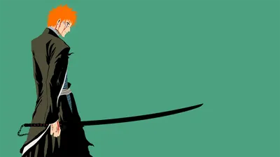 Vivid Minimalist Wallpaper Minimal Wallpaper 4K 1920x1080 Minimalist, Hd, Pc, Desktop, Wallpaper, Featuring, Ichigo, Kurosaki, Anime, Bleach, Depicted, Simple, Green, Black, Ultrawide, Full HD