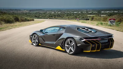 Black Centenario Supercar Open Cars Wallpaper 4K 4096x2304 Black, Lamborghini, Centenario, Supercar, Parked, On, An, Open, Road, Captured, Ultra, Striking, Gray, Ultrawide, 4k
