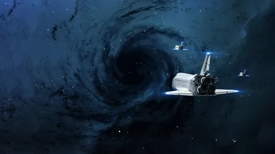 Golden Space Wallpaper Space Wallpaper 4K 1920x1080 Hd, Wallpaper:, Featuring, A, Space, Shuttle, Flying, Towards, Massive, Cosmic, Whirlpool, Two, Brown, White, Ultrawide, Full HD