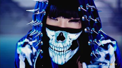 2ne1 Member Wearing Skull Abstract Wallpaper 4K 1920x1080 Hd, Pc, Desktop, Wallpaper, Featuring, A, Striking, Image, 2ne1, Member, Wearing, Skull, White, Gray, Ultrawide, Full HD