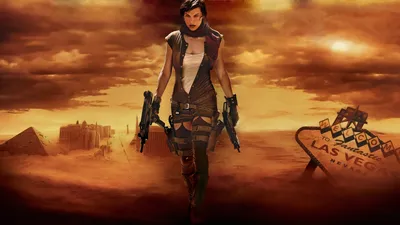 Milla Jovovich Stars Resident Space Wallpaper 4K 1920x1080 Milla, Jovovich, Stars, In, This, Striking, Hd, Wallpaper, Resident, Evil, Extinction, Featuring, Orange, Purple, Ultrawide, Full HD