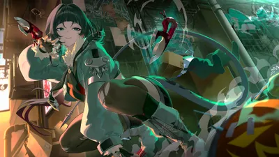 Anime 2688x1512 Abstract Abstract Wallpaper 4K 2688x1512 Anime, 2688x1512, Gray, Ultrawide, QHD