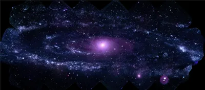 Galaxy Space Bright Purple Center Space Wallpaper 4K 4412x1939 Hd, Desktop, Wallpaper, Of, A, Stunning, Galaxy, In, Space, Bright, Purple, Center, Gray, Ultrawide, 4k
