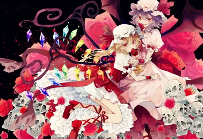 Epic Dark Wallpaper Black/Dark Wallpaper 4K 4096x2819 Dark-themed, 4k, Ultra, Hd, Pc, Wallpaper, Featuring, Anime, Characters, Remilia, Scarlet, Flandre, White, Landscape
