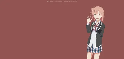 Minimalist Yui Yuigahama Teen Romantic Minimal Wallpaper 4K 7680x3682 Minimalist, 4k, Ultra, Hd, Pc, Wallpaper, Featuring, Yui, Yuigahama, Teen, Romantic, Comedy, Brown, White, Ultrawide