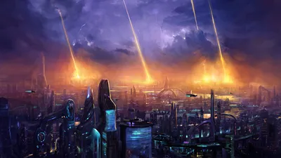 Sleek Futuristic Wallpaper World Wallpaper 4K 2560x1440 Hd, Pc, Desktop, Wallpaper, Of, A, Futuristic, Sci‑fi, Cityscape, Under, Stormy, Sky, Brown, Gray, Ultrawide, QHD