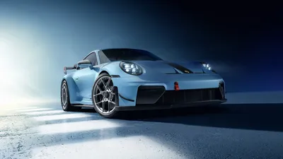 Blue Sports Car Cars Wallpaper 4K 7680x4320 Blue, Porsche, 911, Sports, Car, On, Textured, Pavement, Under, Dramatic, Lighting, Ultra, White, Ultrawide, 4k