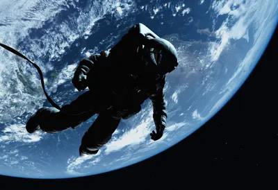 Dark Silhouette Wallpaper Space Wallpaper 4K 7000x4800 Silhouette, Of, An, Astronaut, Floating, In, Space, Above, Earth, Captured, Stunning, Ultra, Gray, Landscape, 4k