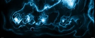 Moody Depicting Wallpaper Space Wallpaper 4K 2560x1024 Hd, Pc, Desktop, Wallpaper, Depicting, A, Fantasy, Space, Scene, Glowing, Blue, Nebulae, Brown, Ultrawide, QHD