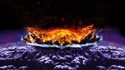 Radiant Impact Wallpaper Abstract Wallpaper 4K 1920x1080 Impact, Red, Orange, Ultrawide, Full HD