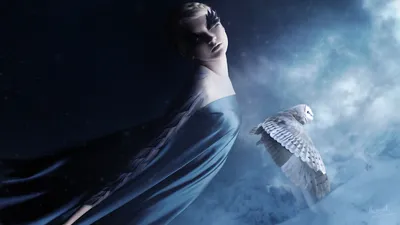 Dreamy Fantastical Wallpaper Nature Wallpaper 4K 1920x1080 Hd, Desktop, Wallpaper, Featuring, A, Fantastical, Scene, With, Woman, White, Owl, Mystical, Brown, Ultrawide, Full HD