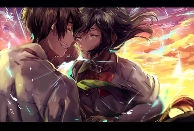 Vibrant Vibrant Wallpaper Abstract Wallpaper 4K 2039x1377 A, Vibrant, Hd, Wallpaper, Featuring, Taki, Tachibana, And, Mitsuha, Miyamizu, Anime, Your, Brown, Yellow, White, Landscape, Full HD