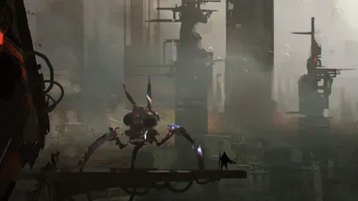 Epic Futuristic Wallpaper World Wallpaper 4K 1920x1080 Futuristic, Sci‑fi, Cityscape, With, Towering, Structures, And, A, Robotic, Creature, Creating, Dark, Gray, Ultrawide, Full HD