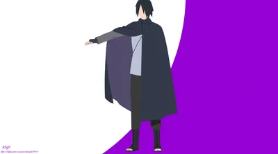 Calm Minimalist Wallpaper Minimal Wallpaper 4K 3768x2090 Minimalist, Anime, Depiction, Of, Sasuke, Uchiha, Naruto, Cloaked, Figure, Standing, Against, White, Purple, Brown, Ultrawide, QHD