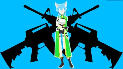 Minimalist Anime Shino Asada Minimal Wallpaper 4K 8000x4500 Minimalist, Anime, 8k, Ultra, Hd, Pc, Wallpaper, Of, Shino, Asada, Sinon, Sword, Teal, Black, Ultrawide, 4k