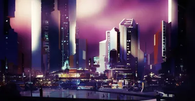 Neon Lit Sci City World Wallpaper 4K 2092x1080 Hd, Pc, Desktop, Wallpaper, Of, A, Neon-lit, Sci-fi, City, Skyline, Dusk, Towering, White, Ultrawide, Full HD