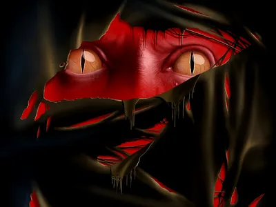 Vibrant Vivid Wallpaper Black/Dark Wallpaper 4K 1600x1200 A, Vivid, Sci‑fi, Hd, Desktop, Wallpaper, Featuring, An, Alien, Figure, Piercing, Yellow, Brown, Red, Landscape