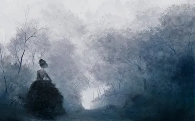 Artistic Depiction Woman Nature Wallpaper 4K 1920x1200 Hd, Desktop, Wallpaper, Featuring, An, Artistic, Depiction, Of, Woman, Mystical, Foggy, Forest, White, Ultrawide, Full HD